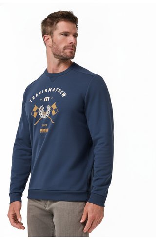 Travis Mathew TM Varsity Club Crew sweat homme, total eclipse