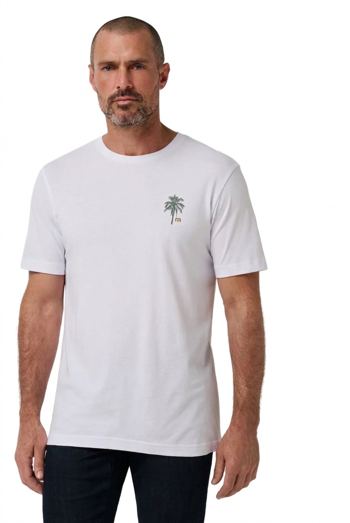 Travis Mathew Horizon Hideaway T-shirt homme, blanc