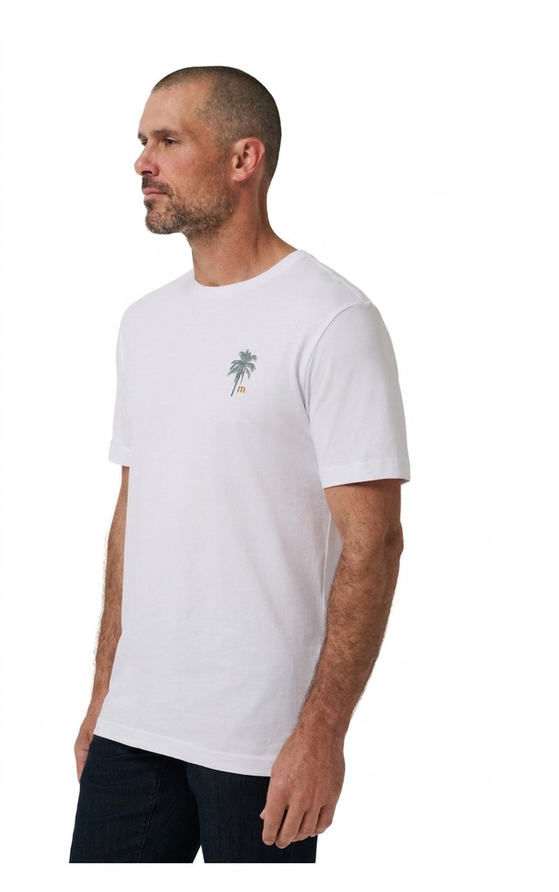 Travis Mathew Horizon Hideaway T-shirt homme, blanc