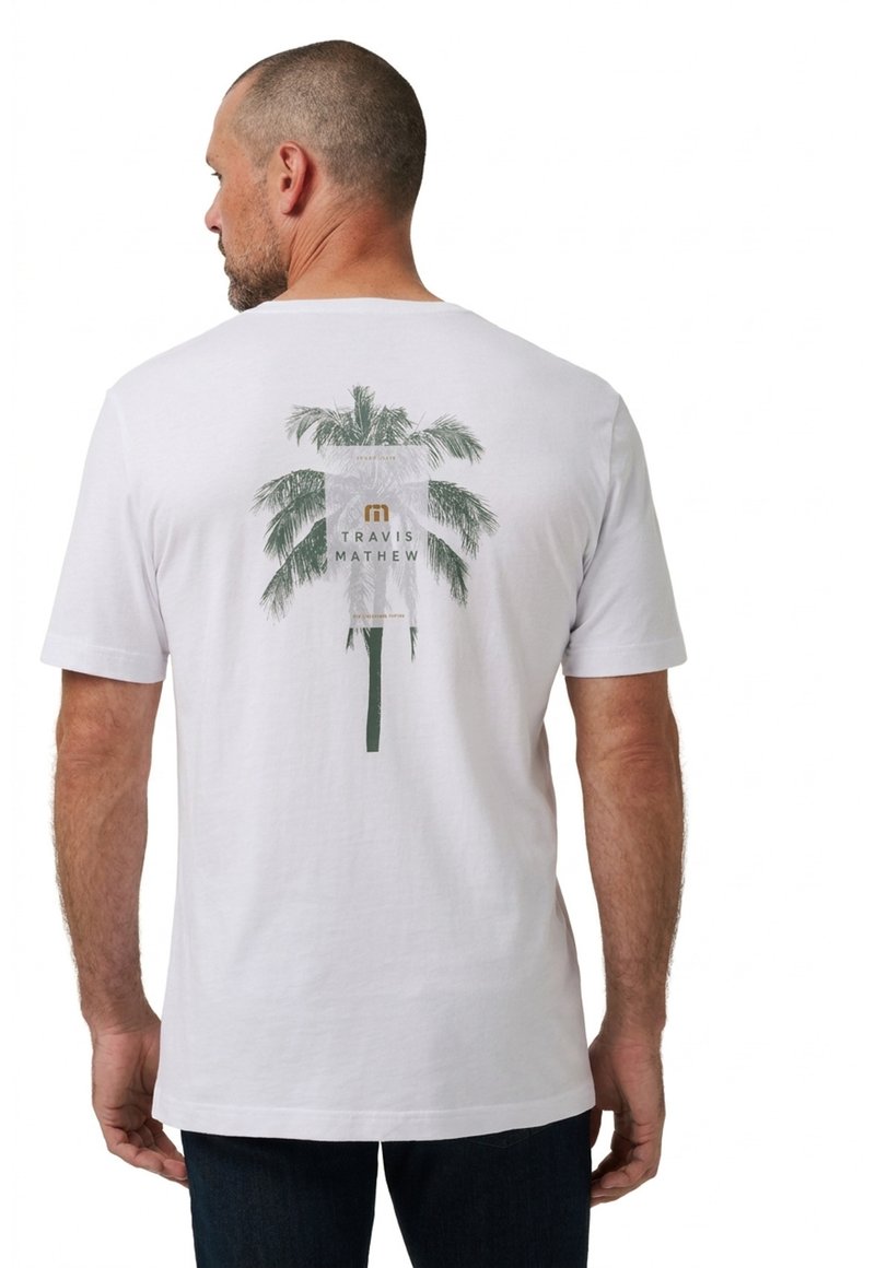 Travis Mathew Horizon Hideaway T-shirt homme, blanc