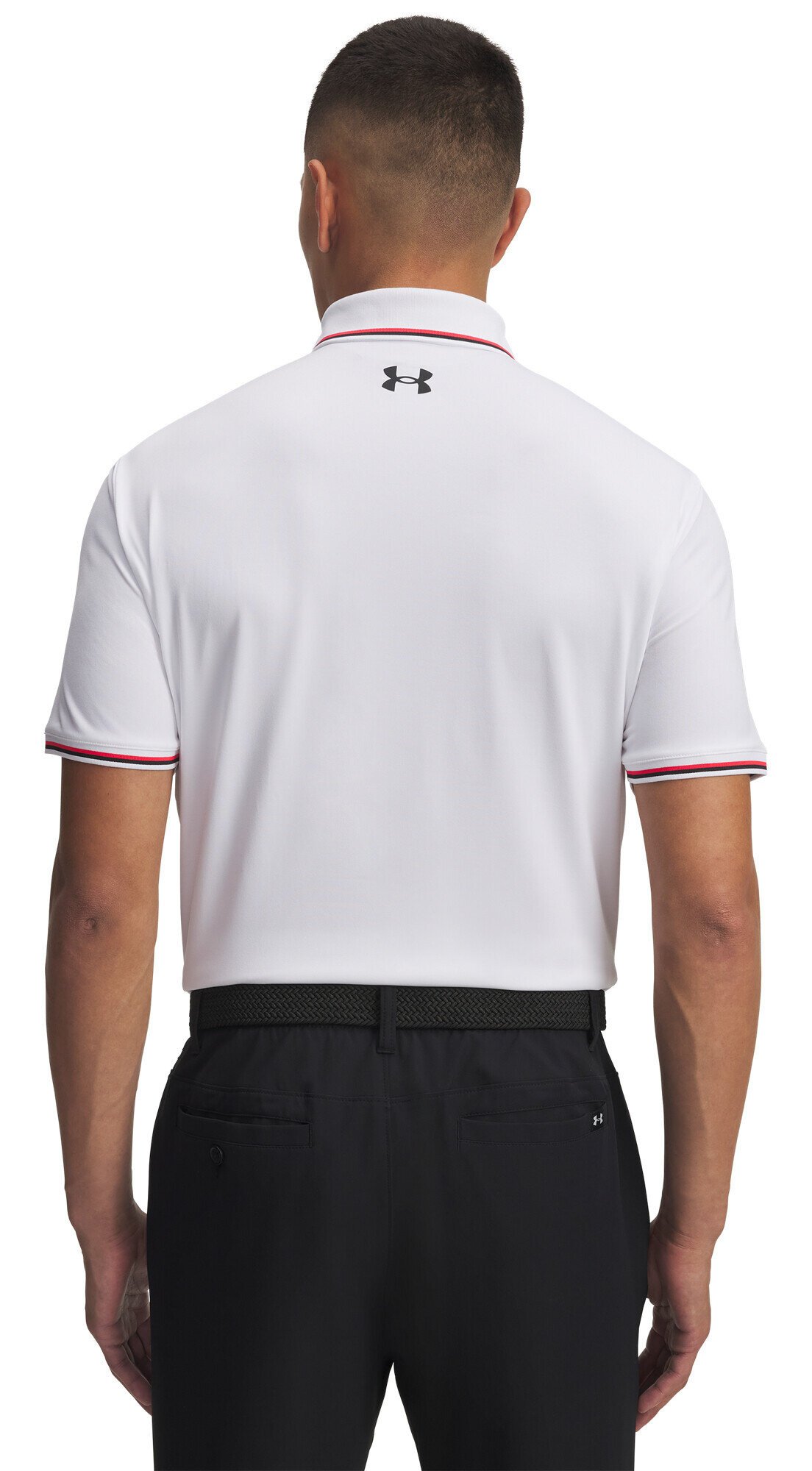 Under Armour Playoff 3.0 Rib polo homme, blanc