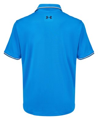 Under Armour Playoff 3.0 Rib polo homme, blue atlantis