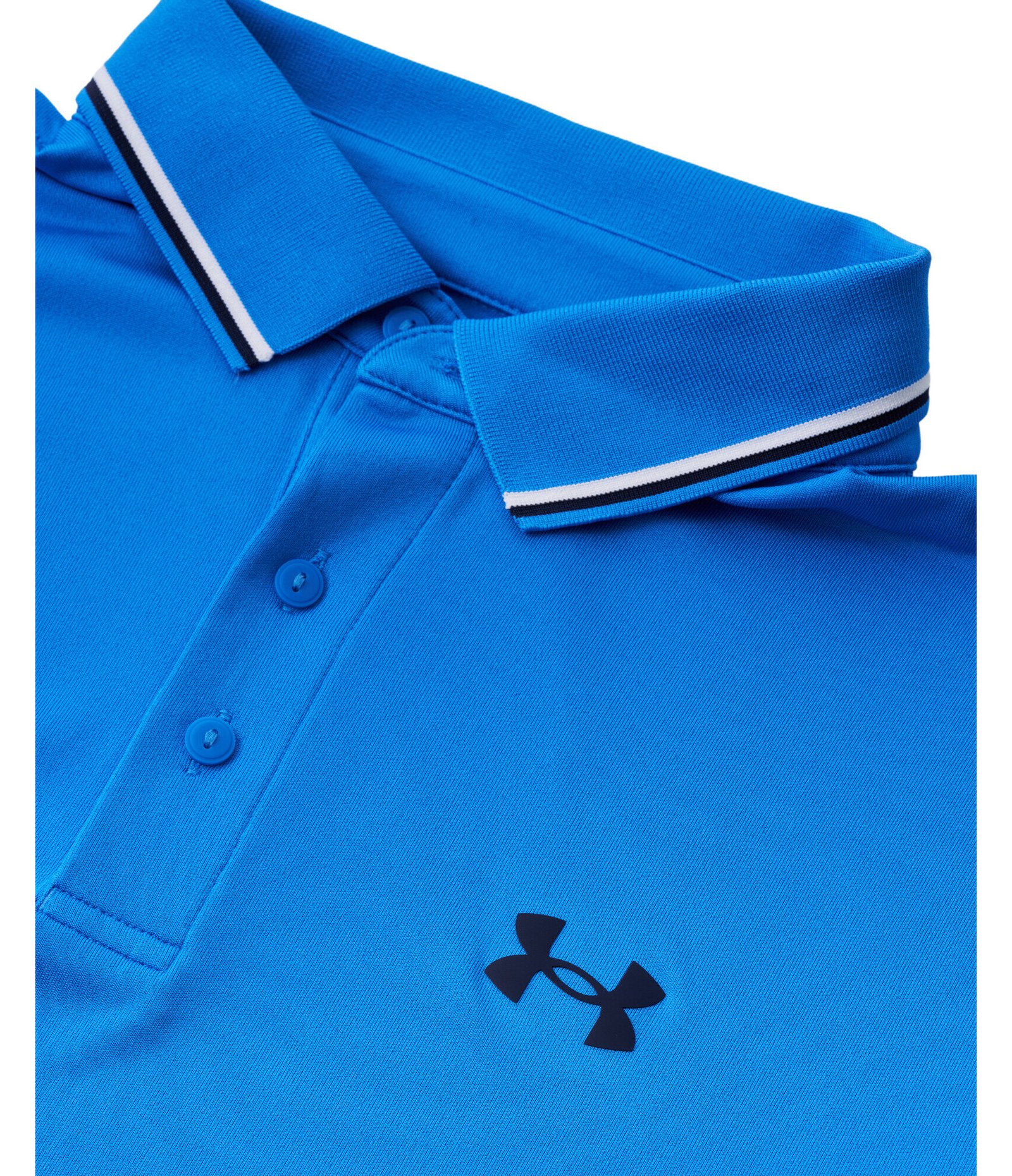 Under Armour Playoff 3.0 Rib polo homme, blue atlantis