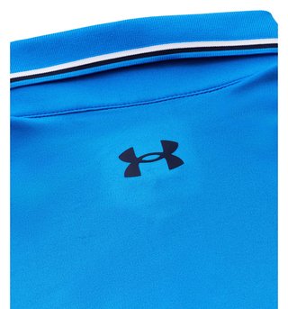Under Armour Playoff 3.0 Rib polo homme, blue atlantis