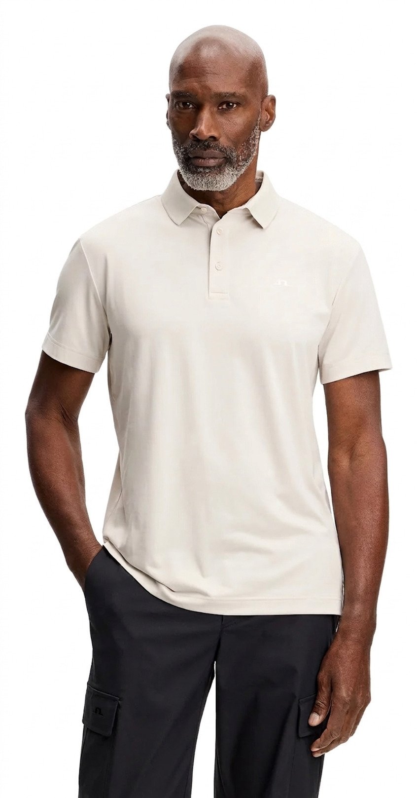 J.Lindeberg Bridge polo homme, moonbeam