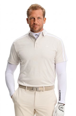 J.Lindeberg Bozak polo homme, moonbeam