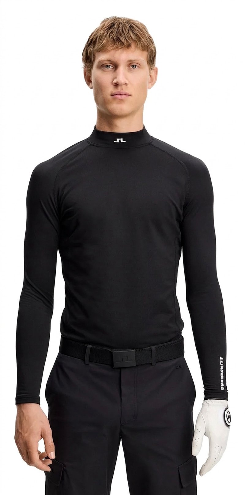 J.Lindeberg Ello Brushed top homme, noir