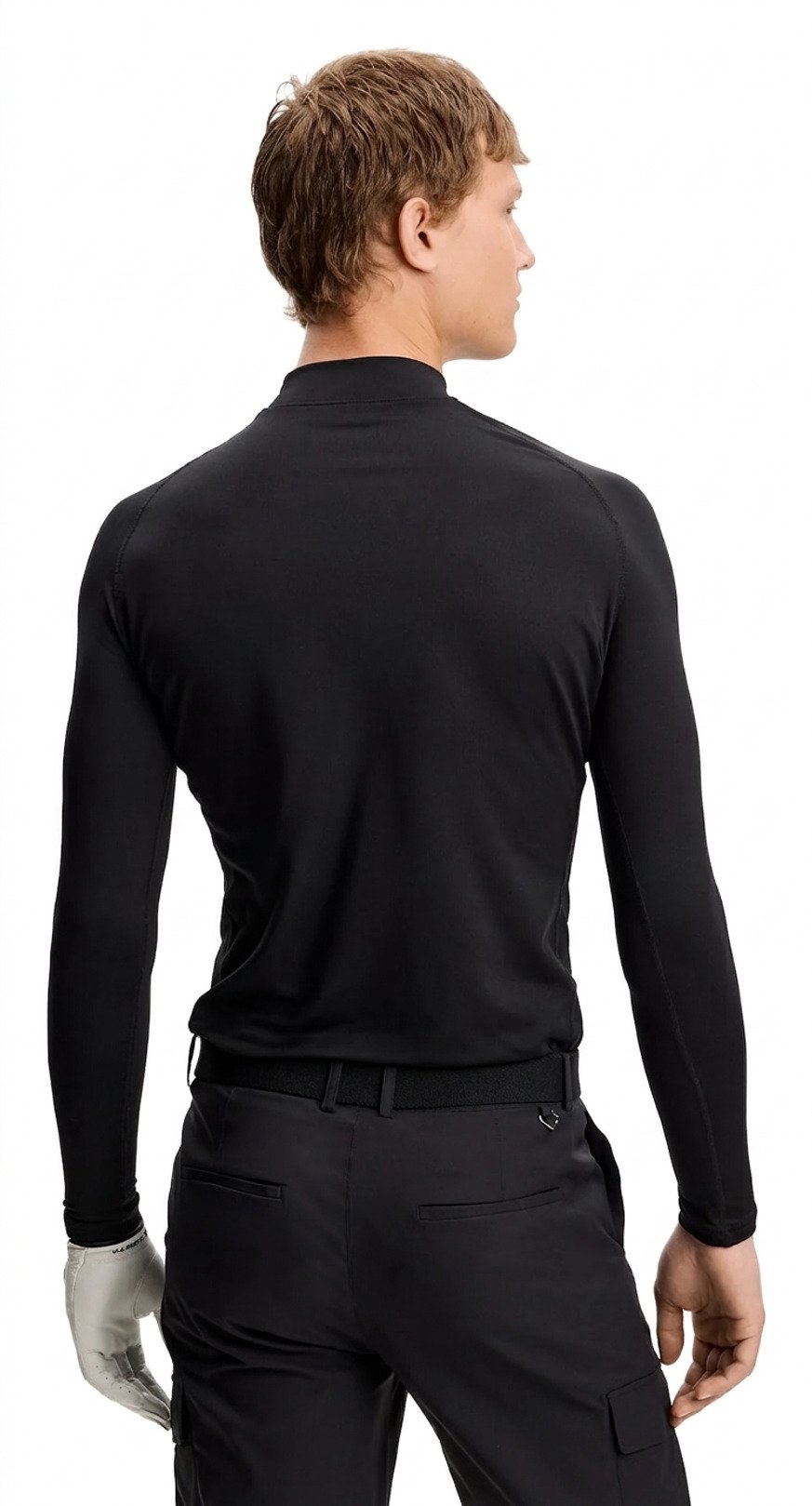 J.Lindeberg Ello Brushed top homme, noir
