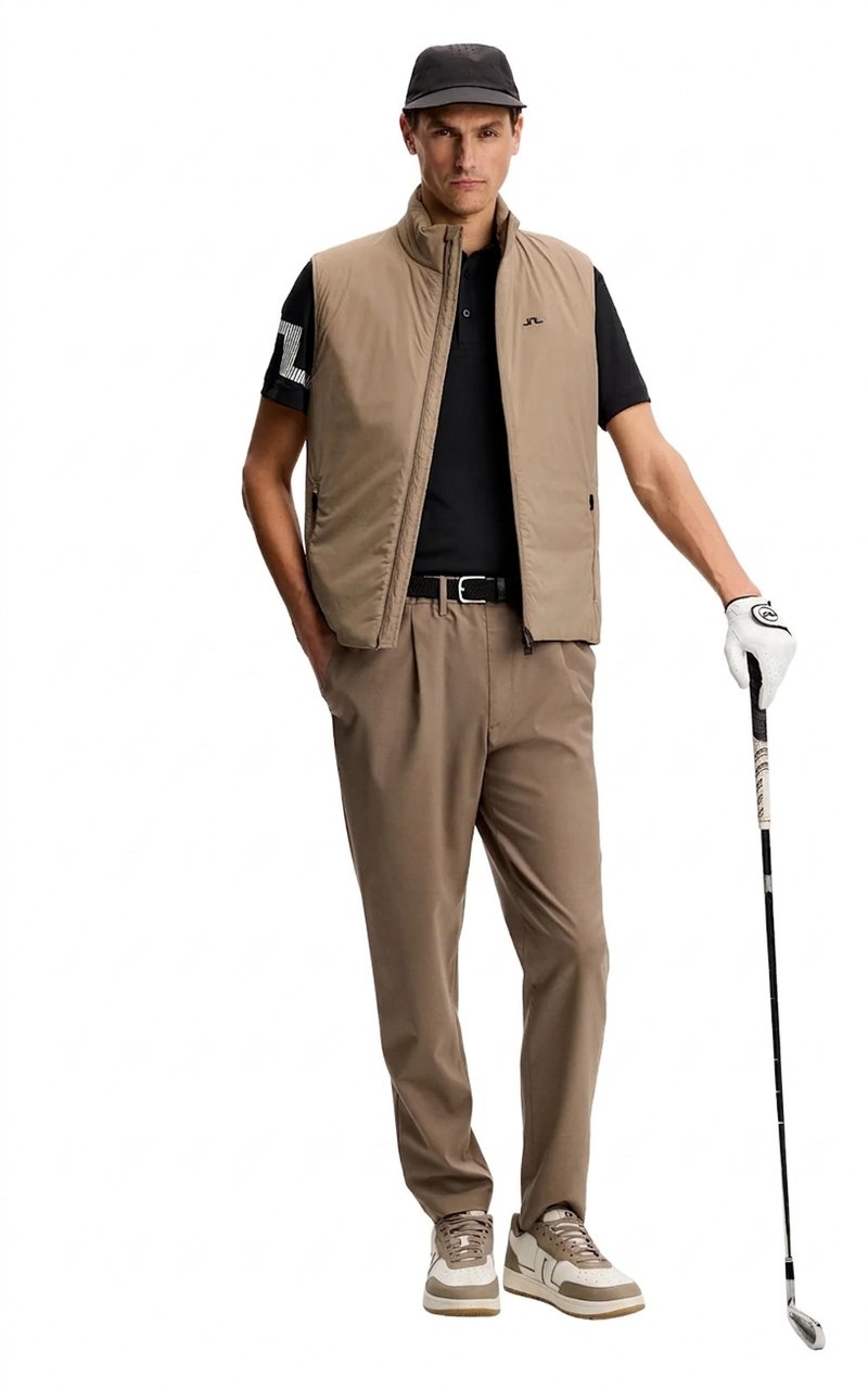 J.Lindeberg Heath polo homme, noir