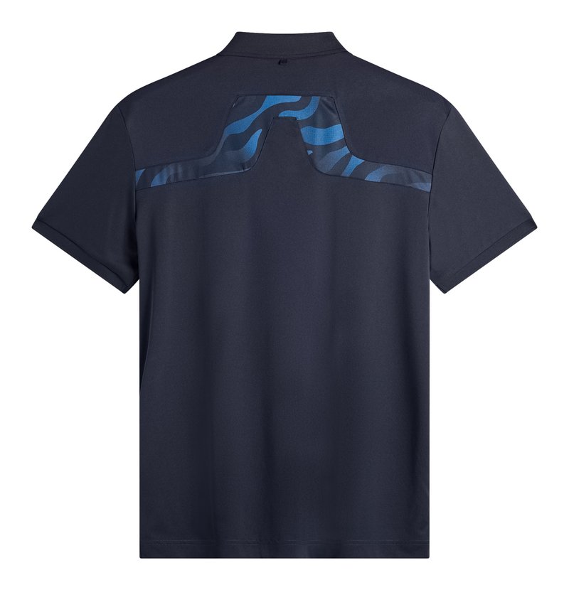 J.Lindeberg KV Print polo homme, JLNavy