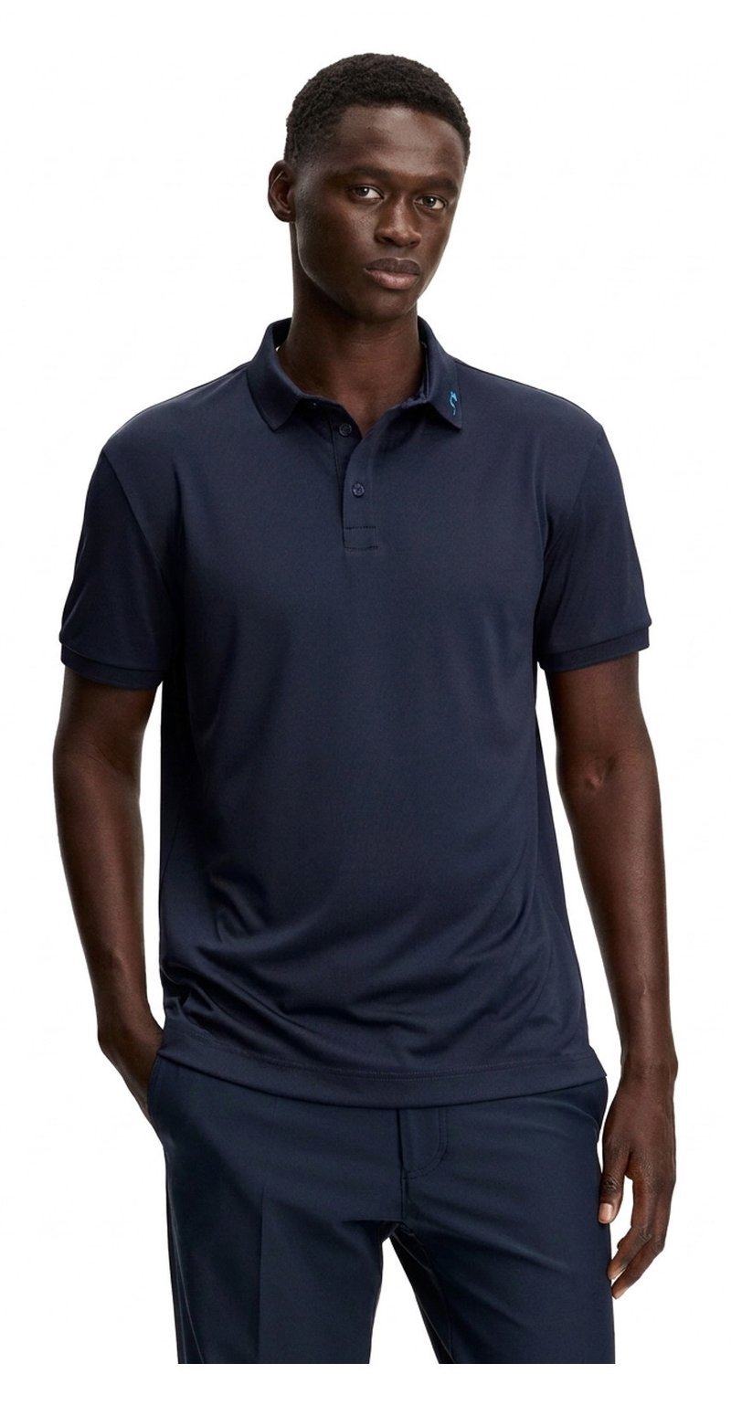 J.Lindeberg KV Print polo homme, JLNavy