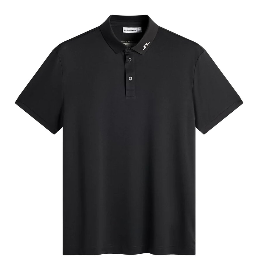 J.Lindeberg KV Print polo homme, noir