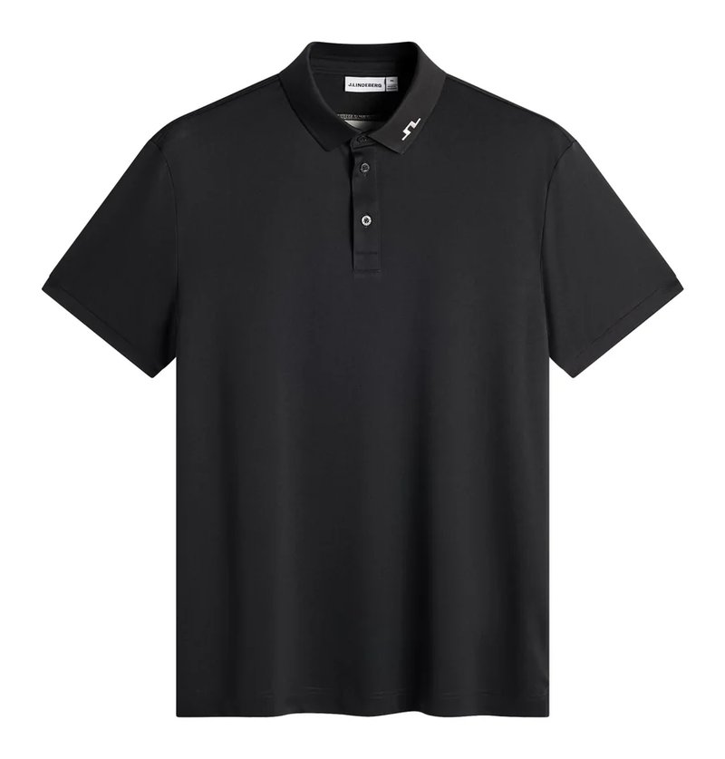 J.Lindeberg KV Print polo homme, noir