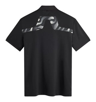 J.Lindeberg KV Print polo homme, noir