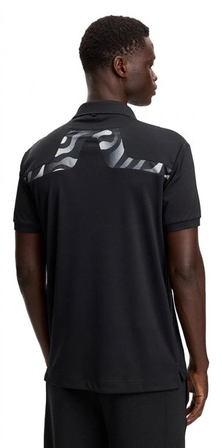 J.Lindeberg KV Print polo homme, noir