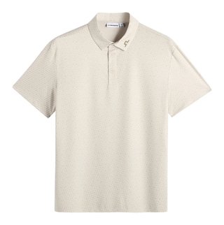 J.Lindeberg Tod Print polo homme, bias bridge micro moon brindle