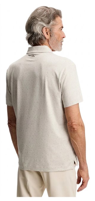 J.Lindeberg Tod Print polo homme, bias bridge micro moon brindle