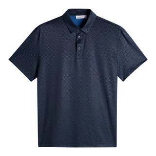 J.Lindeberg Tod Print polo homme, bias bridge micro navy set