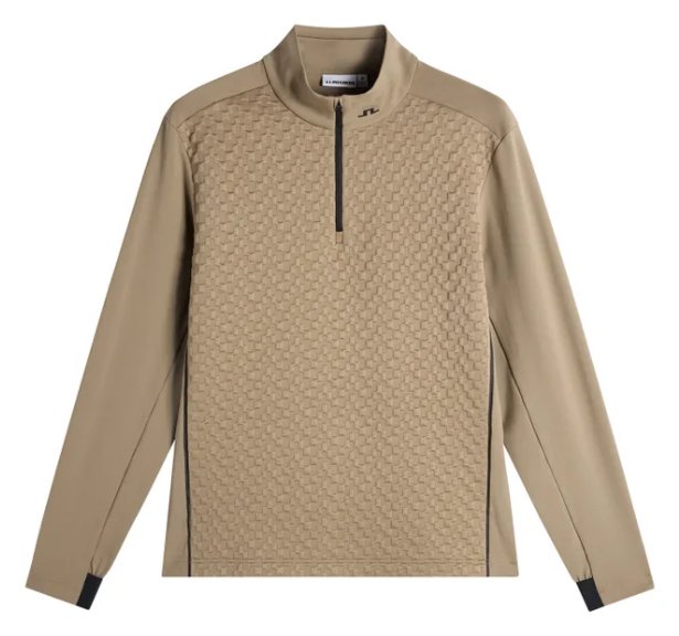 J.Lindeberg Lassy Quarter Zip Mid couche homme, brindle