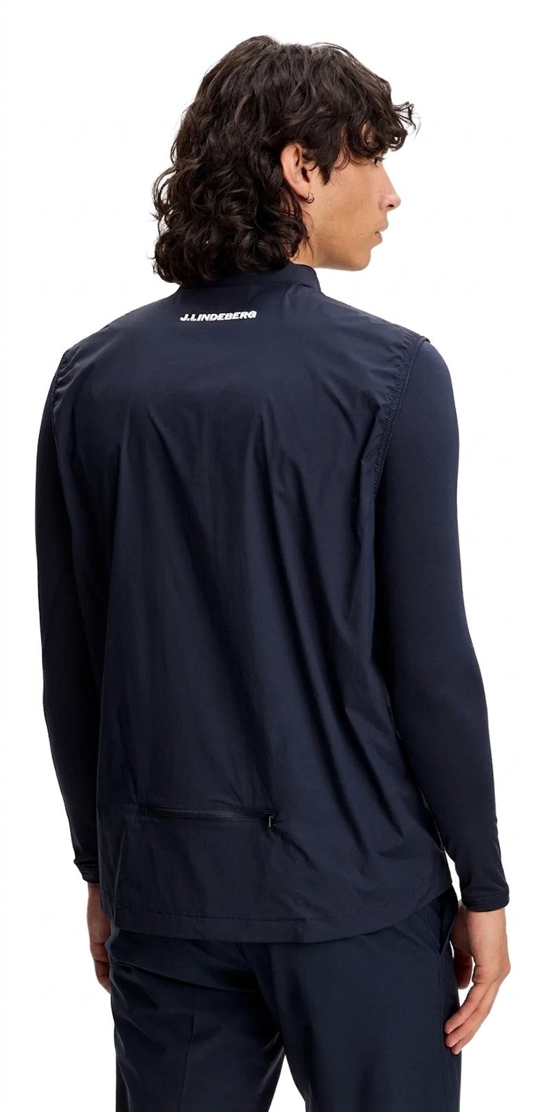 J.Lindeberg Tour Tech Packable veste sans manches homme, JLNavy