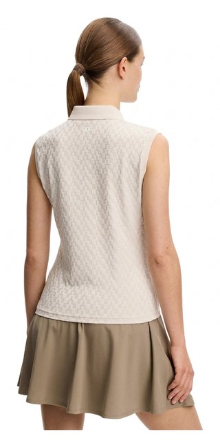 J.Lindeberg Dani sleeveless polo femme, moonbeam