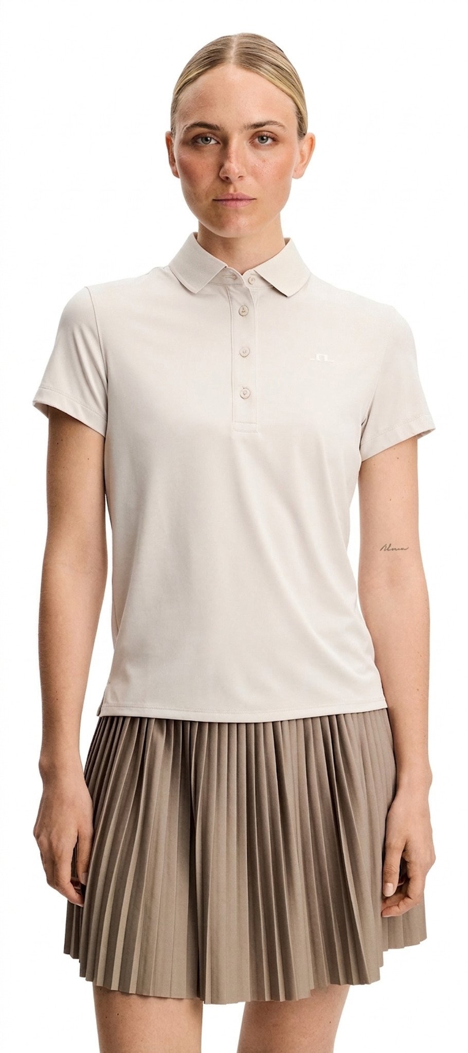 J.Lindeberg Bridge polo femme, moonbeam