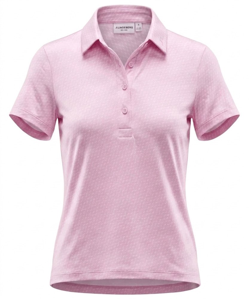 J.Lindeberg Caitlyn polo femme, bias bridge micro orchid white