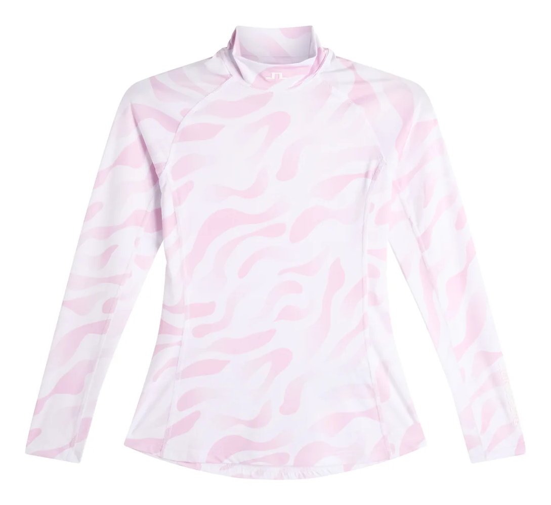 J.Lindeberg Ella Print Compression top femme, bunker fade white orchid