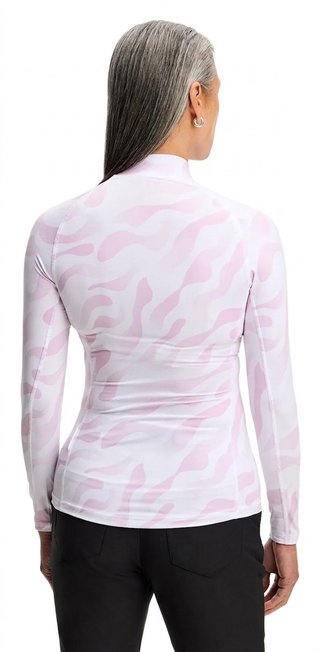 J.Lindeberg Ella Print Compression top femme, bunker fade white orchid