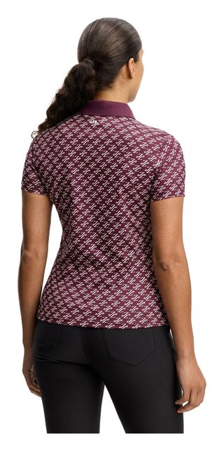 J.Lindeberg Tour Tech Print polo femme, cardi jacquard - winetasting