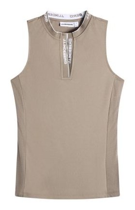 J.Lindeberg Leya Sleeveless polo femme, beige
