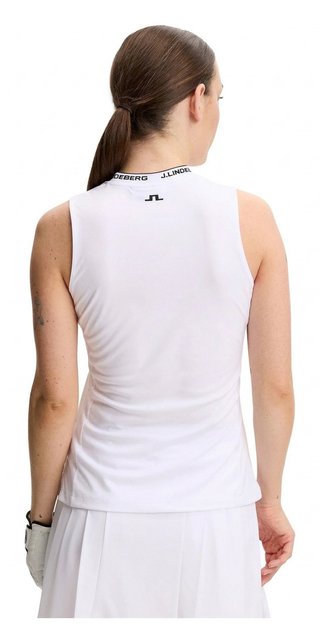 J.Lindeberg Leya Sleeveless polo femme, blanc