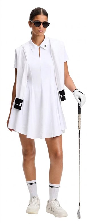 J.Lindeberg Kura robe femme, blanc