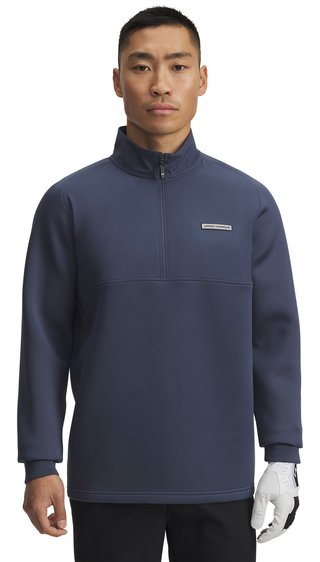 Under Armour Drive Pro Hybrid sweat 1/2 zip homme, downpour gray
