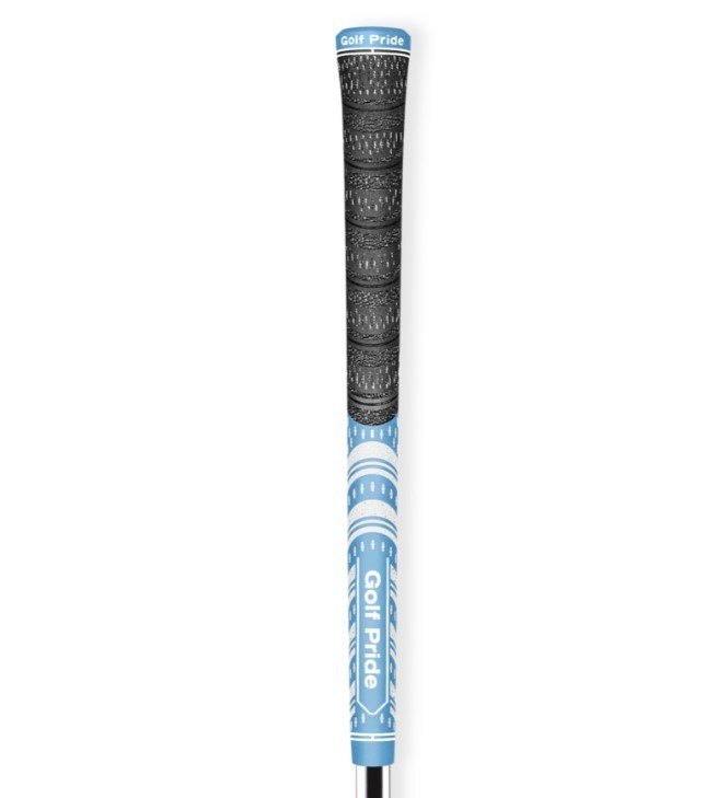 Golf Pride MCC grip (.60 RND), Midsize, bleu clair/blanc