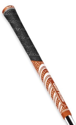 Golf Pride MCC grip (.60 RND), midsize, orange/blanc