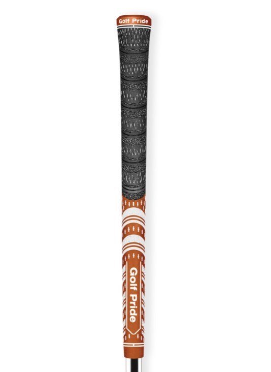 Golf Pride MCC grip (.60 RND), midsize, orange/blanc