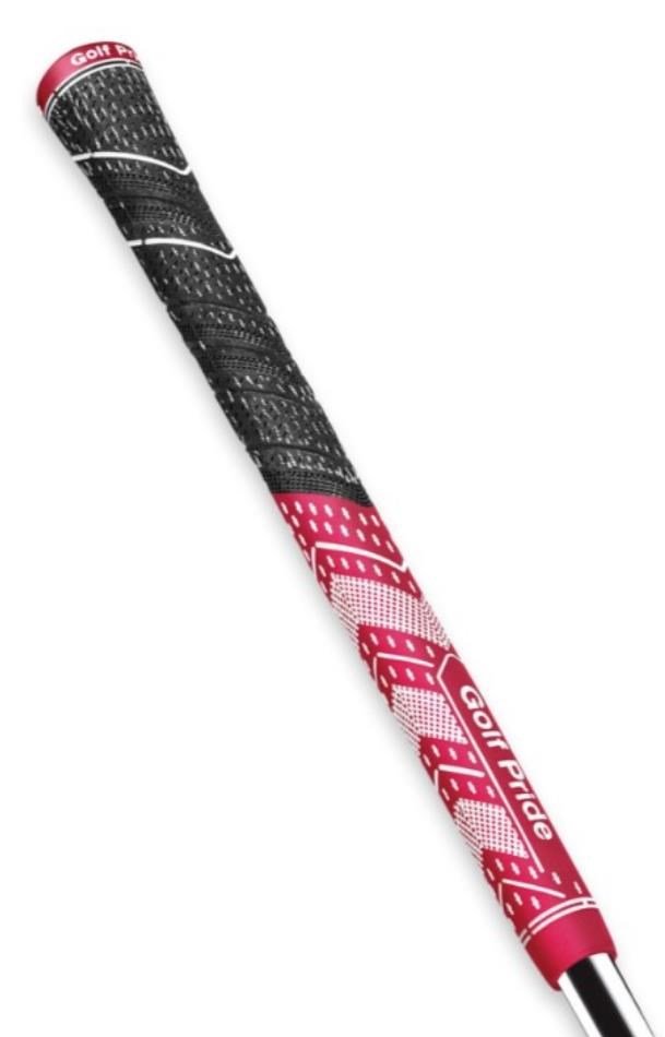 Golf Pride MCC Plus4 grip (.60 RND), Midsize, rouge foncé/blanc