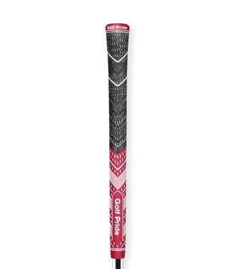 Golf Pride MCC Plus4 grip (.60 RND), Midsize, rouge foncé/blanc