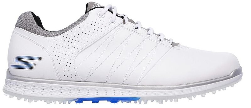 Skechers Go Golf Elite 2 chaussures de golf homme, blanc/gris/bleu