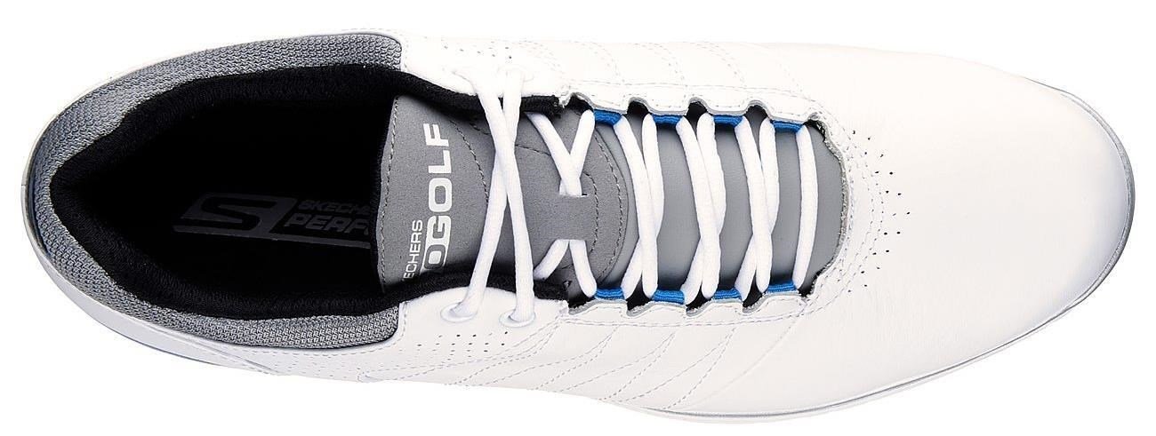 Skechers Go Golf Elite 2 chaussures de golf homme, blanc/gris/bleu