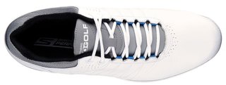 Skechers Go Golf Elite 2 chaussures de golf homme, blanc/gris/bleu