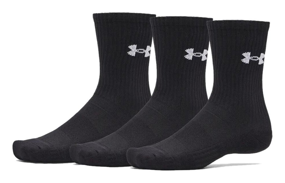 Under Armour UA Performance Cotton chaussettes unisexe (lot de 3), ultimate black