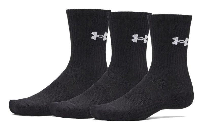 Under Armour UA Performance Cotton chaussettes unisexe (lot de 3), ultimate black
