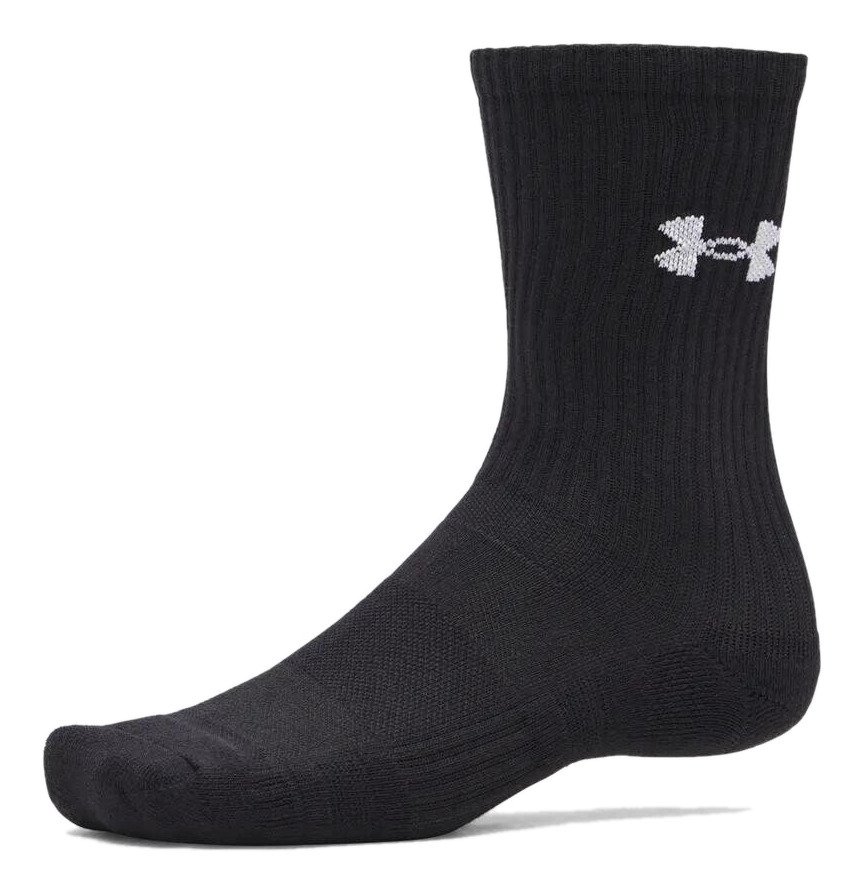 Under Armour UA Performance Cotton chaussettes unisexe (lot de 3), ultimate black