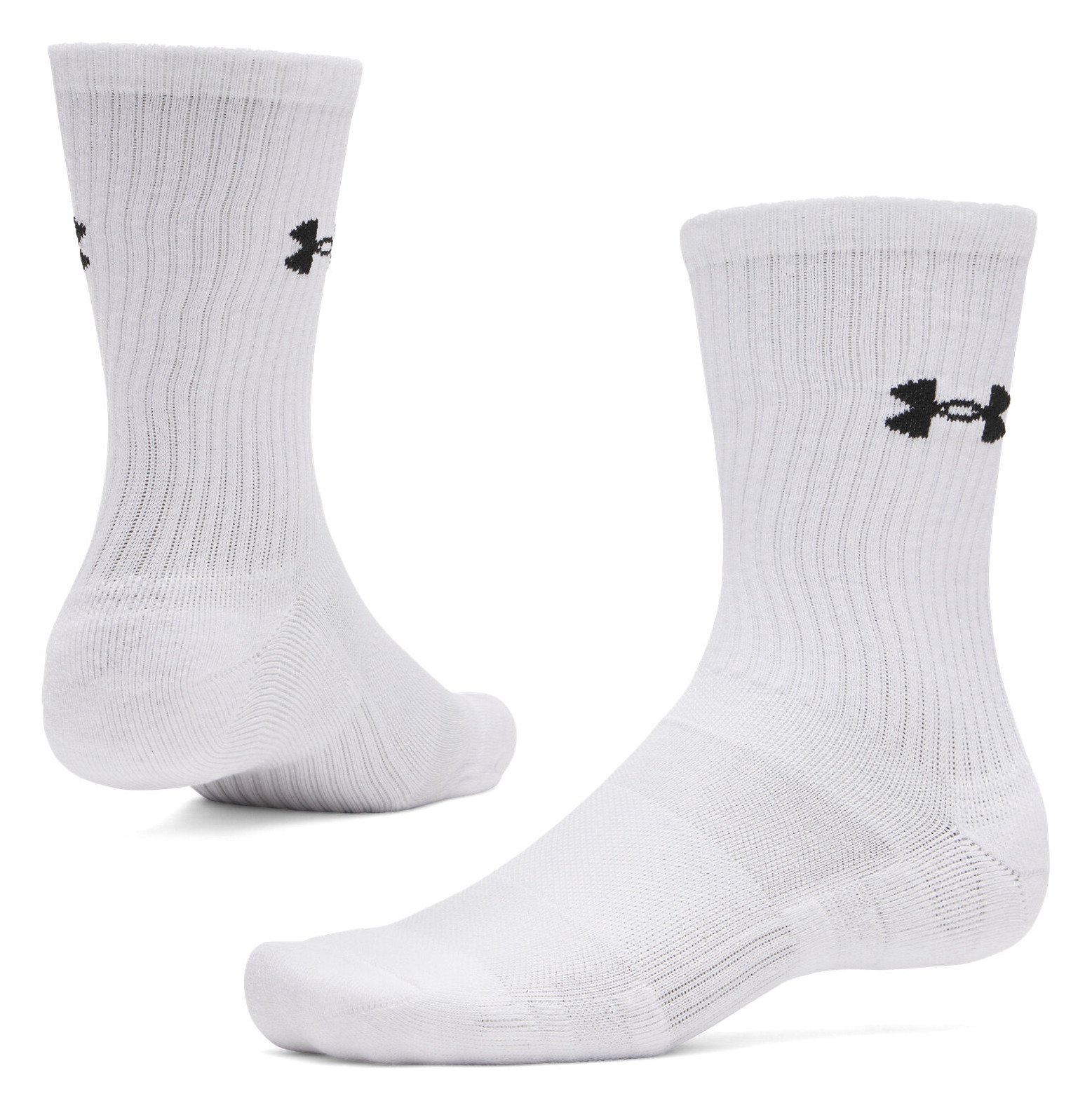Under Armour UA Performance Cotton chaussettes unisexe (lot de 3), blanc