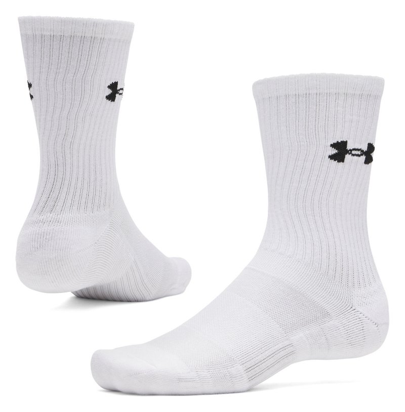 Under Armour UA Performance Cotton chaussettes unisexe (lot de 3), blanc