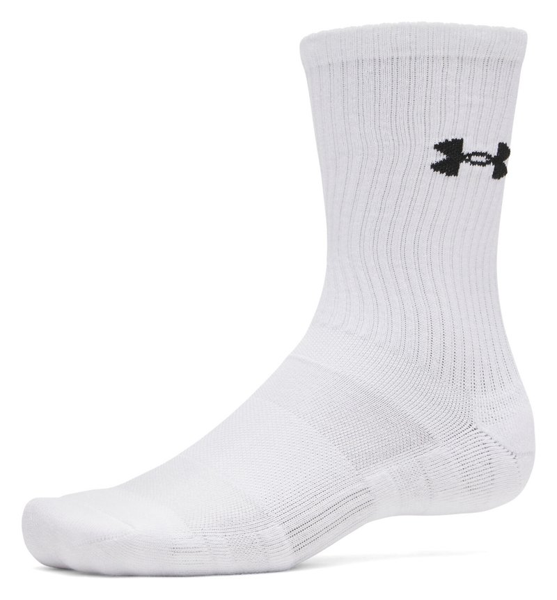 Under Armour UA Performance Cotton chaussettes unisexe (lot de 3), blanc