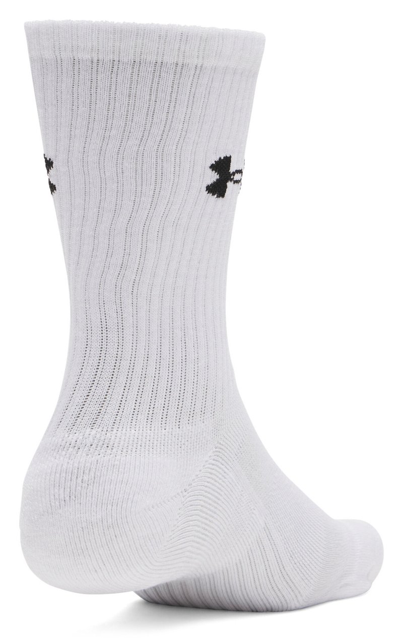 Under Armour UA Performance Cotton chaussettes unisexe (lot de 3), blanc