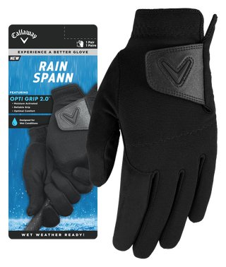 Callaway Rain Spann gants de golf femme 27, paire, noir
